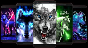 Black Wolf Wallpaper 截图 3