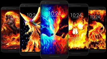 برنامه‌نما Fire Wallpaper عکس از صفحه