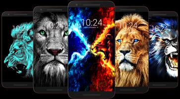 Lion Wallpaper اسکرین شاٹ 1