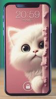 tela de bloqueio de gato fofo imagem de tela 2