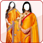 Women Royal Traditional Suit : Saree Photo Suit-icoon
