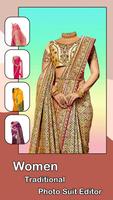 Women Traditional Photo Suit Editor poster