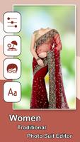 Women Traditional Photo Suit Editor screenshot 1