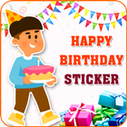 Happy Birthday Stickers for whatsapp آئیکن