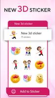 3D Stickers for whatsapp - NEW WAStickerApps Free capture d'écran 3