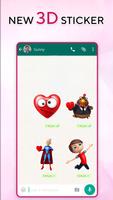 3D Stickers for whatsapp - NEW WAStickerApps Free Affiche