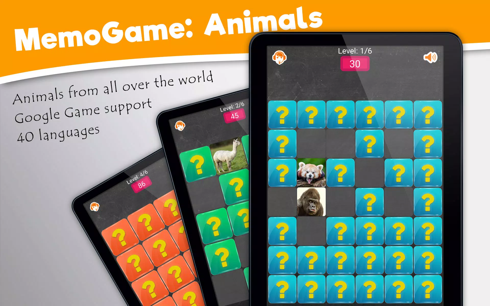 Jogo da memória: animais, frut – Apps no Google Play