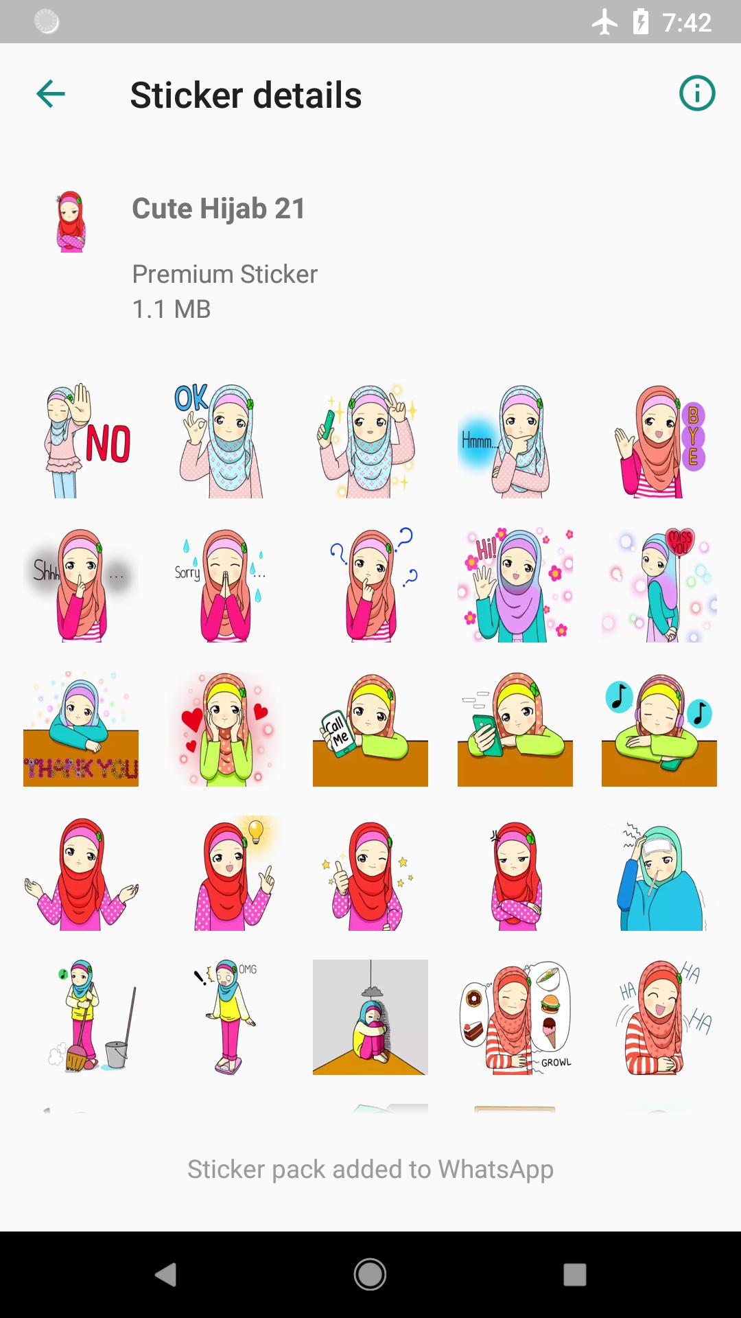 29 Top Populer Hijab  Sticker Whatsapp  Iphone Terkeren 