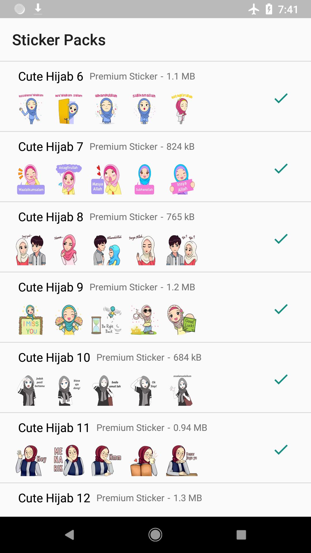 Sticker Hijab Cewek Cantik Wastickerapps For Android Apk Download