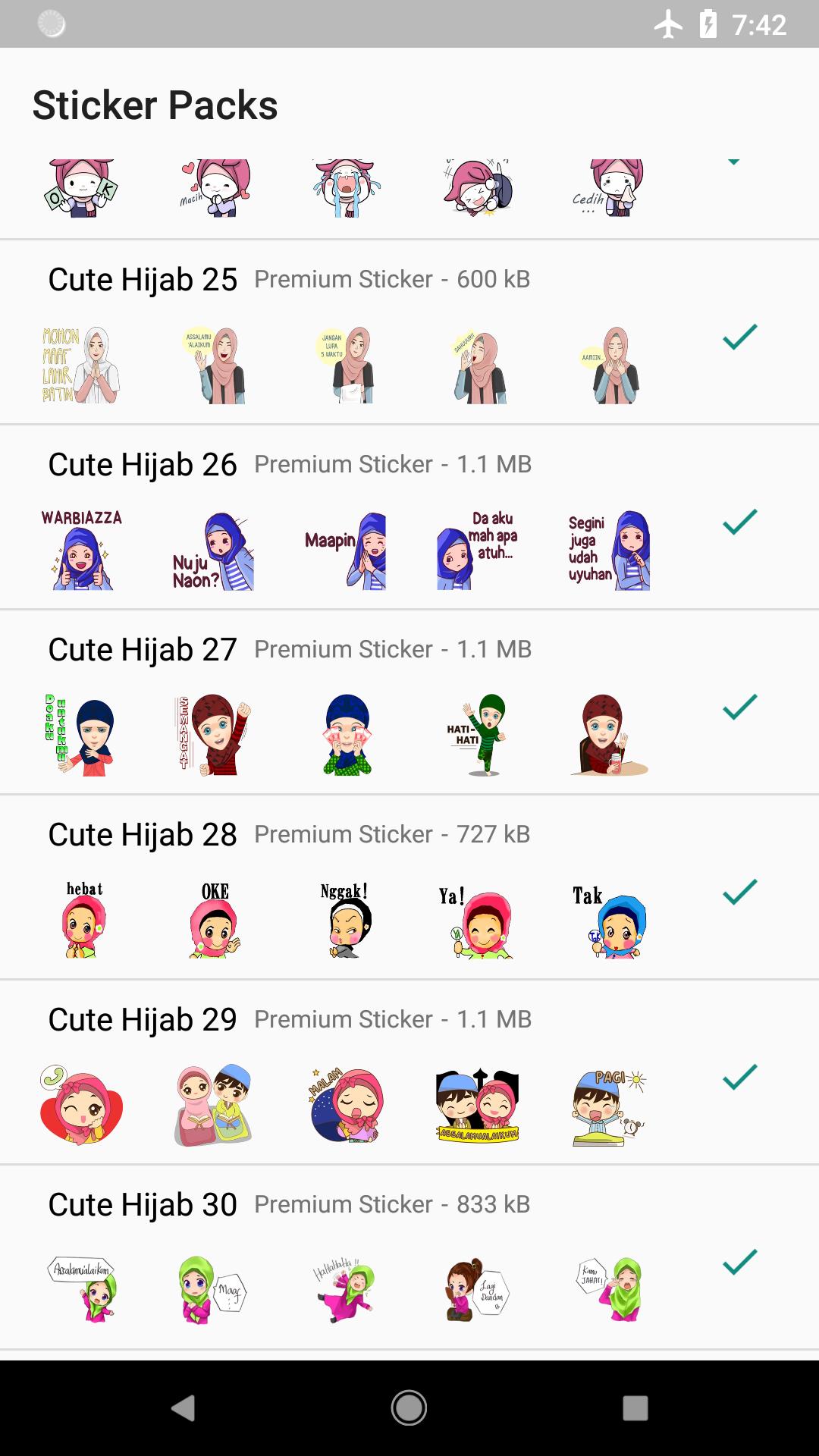 29 Top Populer Hijab  Sticker Whatsapp  Iphone Terkeren 