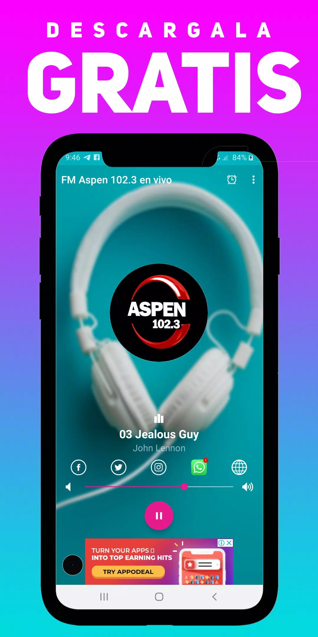 下载Radio FM Aspen 102.3 APP的安卓版本