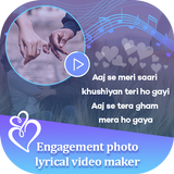 My Engagement Photo Lyrical Video Status Maker icon