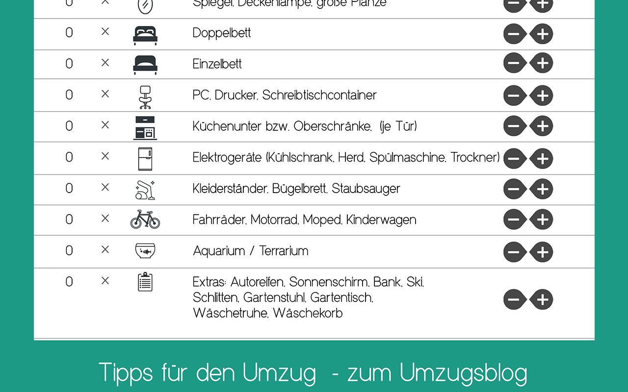 Umzugsrechner for Android - APK Download