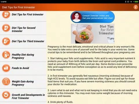 Screenshot 16 for Pregnancy Tips Diet Nutrition