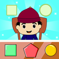 Preschool Shape Matching Game Color & Size Sorting