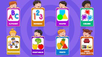 Poster Learn ABC, Numbers, Colors and