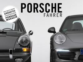 PORSCHE FAHRER Magazin Plakat