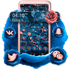 Blue Pink Rose Launcher Theme アイコン