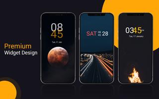 Digital Clock Widget Plakat