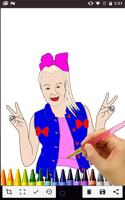 Jojo Siwa Coloring الملصق