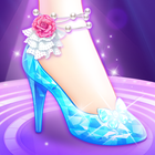 Magic princess crystal shoes: fête d'école icône