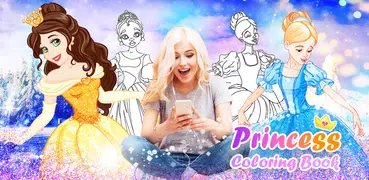Princess Color by Number Game