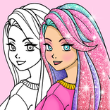 Puteri permainan gadis mewarna