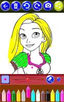 Amira Princess Coloring Pages تصوير الشاشة 1