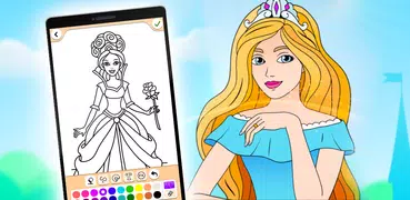Prinzessin malen für Kinder