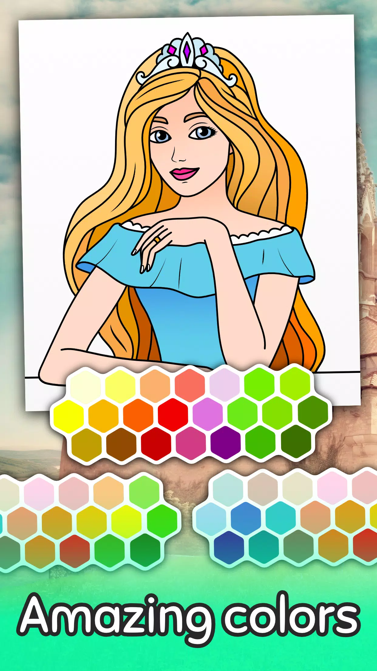 Download do APK de Colorir princesa jogo para Android