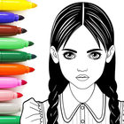 Princess Coloring Game Glitter icône