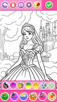 Princess Coloring Game Glitter capture d'écran 2