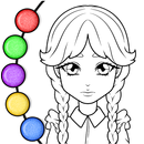 Princess Coloring Book Glitter APK