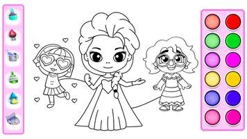 Princess Coloring Book Plakat