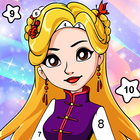 Princess Pixel Coloring Art biểu tượng