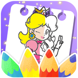 Princess Peach coloring