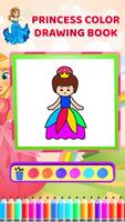 Princess Colour Drawing Book capture d'écran 2