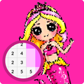 Princess Coloring Books Free - Glitter Pixel Art