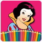 Princess Coloring Pages For Kids biểu tượng