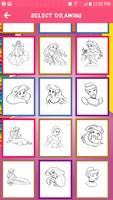 Princess Coloring Pages For Kids تصوير الشاشة 2