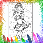 Glitter Princess Coloring Book ไอคอน