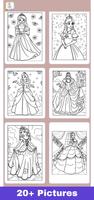 Glitter Princess Coloring Book ภาพหน้าจอ 2