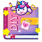 DIY Unicorn Girls Secret Diary icône