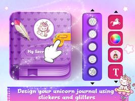 DIY Unicorn Girls Secret Diary capture d'écran 2