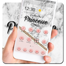 Princesse Pink Gloden Marble Theme-APK