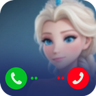 Princess fake video call icône