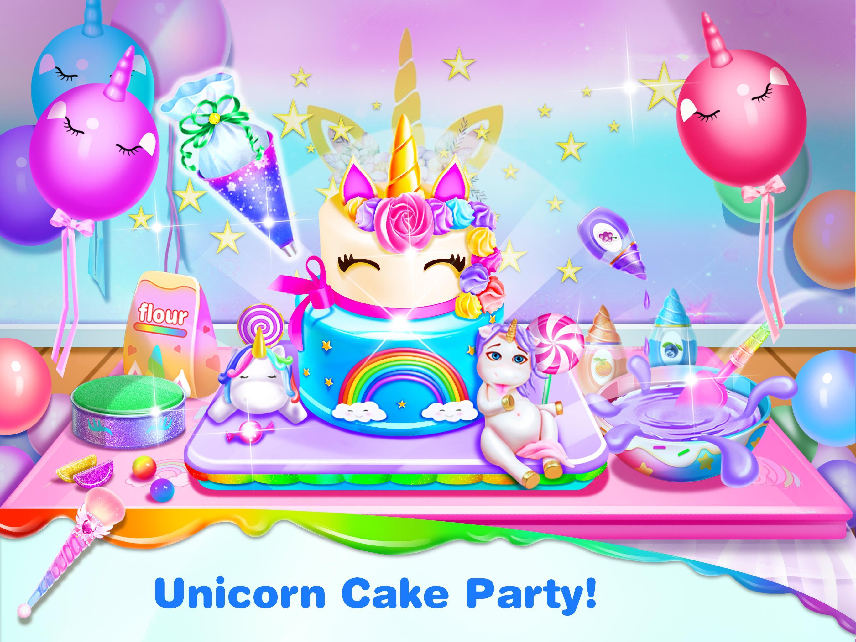 Unicorn Frost Cakes Shop - Baking Games for Girls APK for Android Download