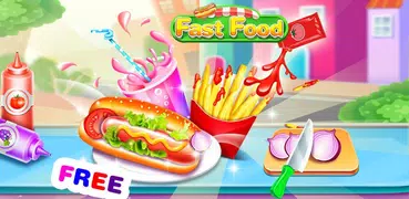 Fabricante de fast food - jogo de fazer comida