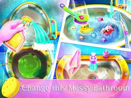 Ice Princess Big Home Cleanup-Home Cleaning Games captura de pantalla 2