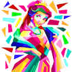 ”Princess Puzzle Game Poly Art